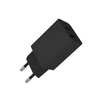   COLORWAY USB töltő CW-CHS015-BK, AC töltő 2USB AUTO ID 2.1A (10W) fekete