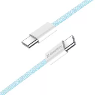   COLORWAY Kábel Type-C CW-CBPDCC061-BL, fonott pamut, PD Fast Charging 60W, 3,0A 1M kék