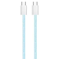   COLORWAY Kábel Type-C CW-CBPDCC061-BL, fonott pamut, PD Fast Charging 60W, 3,0A 1M kék