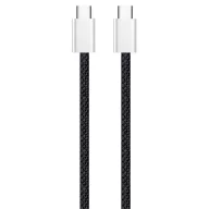   COLORWAY Kábel Type-C CW-CBPDCC061-BK, fonott pamut, PD Fast Charging 60W, 3,0A 1M fekete