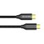 COLORWAY Kábel Type-C CW-CBPDCC062-BK, USB3.2, 20Gbps 4K PD100W, Gen2 5A 1M fekete