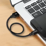 COLORWAY Kábel, USB CW-CBUC048-BK, Type-C 2.4A 25CM fekete