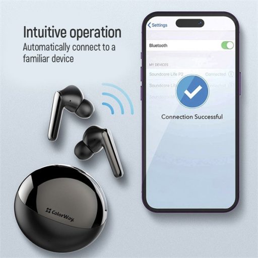 COLORWAY Fejhallgató, TWS-3 fülhallgató fekete