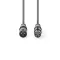 Nedis COTG15010GY200  balanced/szimmetrikus XLR 3 tűs dugó | XLR 3 tűs aljzat, 20m