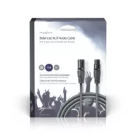   Nedis COTG15010GY200  balanced/szimmetrikus XLR 3 tűs dugó | XLR 3 tűs aljzat, 20m