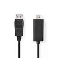   Nedis CCGL37100BK30 Displayport dugó - HDMI dugó kábel 1080p, 3m