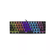   WHITE SHARK GK-2202-2B/BL-US ASHIKO-2/B/BL-US fekete mech.bill. angol, 61 kék kapcs.