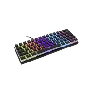   WHITE SHARK GK-2202-2B/BL-US ASHIKO-2/B/BL-US fekete mech.bill. angol, 61 kék kapcs.