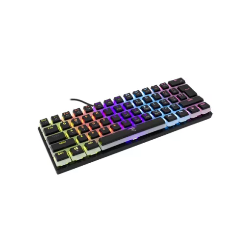 WHITE SHARK GK-2202-2B/BL-US ASHIKO-2/B/BL-US fekete mech.bill. angol, 61 kék kapcs.