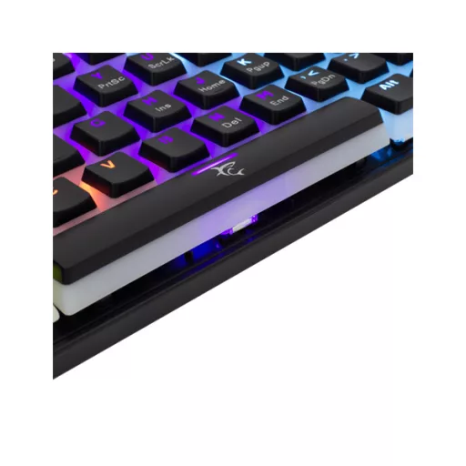 WHITE SHARK GK-2202-2B/R-US ASHIKO-2/B/R-US fekete mech. bill. angol, 61 piros kapcs