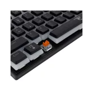   WHITE SHARK GK-2202-2B/R-US ASHIKO-2/B/R-US fekete mech. bill. angol, 61 piros kapcs