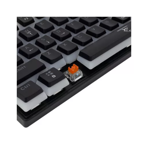 WHITE SHARK GK-2202-2B/R-US ASHIKO-2/B/R-US fekete mech. bill. angol, 61 piros kapcs
