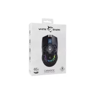   WHITE SHARK GM-5018B CARADOC-B 7D / 7200 dpi fekete RGB gamer egér