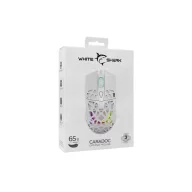   WHITE SHARK  WS GM-5018W CARADOC-W 7D / 7200 dpi fehér RGB gamer egér