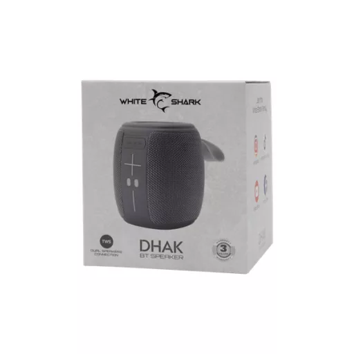 WHITE SHARK GBT-888G DHAK-G BLUETOOTH HANGSZÓRÓ 5W, TWS, szürke, 1200mA