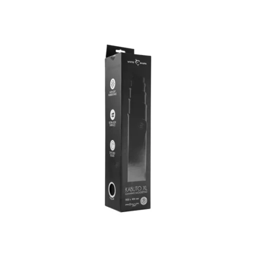 WHITE SHARK PREMIUM ESL-MP4 KABUTO  XL EGÉRPAD 90 x 40 cm Fekete