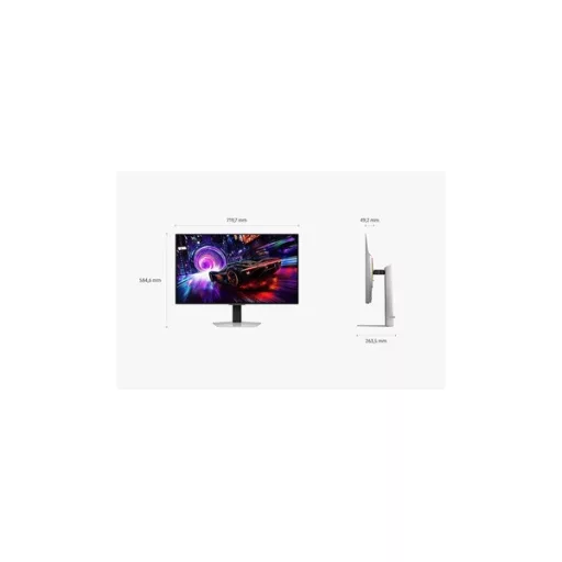 SAMSUNG Gaming 240Hz OLED monitor 32" G8, 3840x2160, 16:9, 260cd/m2, 0.03ms, HDMI/DisplayPort/USB,Pivot