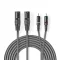 Nedis COTH15210GY30 balanced/szimmetrikus félprofi XLR audio kábel, 2x XLR 3 tűs dugó - 2x RCA dugó, 3m