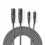 Nedis COTH15210GY30 félprofi XLR audio kábel, 2x XLR 3 tűs dugó - 2x RCA dugó, 3m