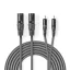 Nedis COTH15210GY30 balanced/szimmetrikus félprofi XLR audio kábel, 2x XLR 3 tűs dugó - 2x RCA dugó, 3m