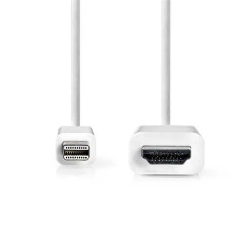 Nedis CCGL37600WT20 mini Displayport1.2 kábel, mini Display port dugó - HDMI dugó, 1080p, 2m