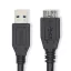 Nedis CCGL61500BK10 USB3.2 - micro-B (micro B) kábel, 5 Gbps, 1m, (USB3.1, USB3.0, USB2.0)