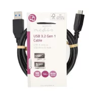   Nedis CCGL61500BK10 USB3.2 - micro-B (micro B) kábel, 5 Gbps, 1m, (USB3.1, USB3.0, USB2.0)
