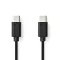 Nedis CCGL60700BK10 USB C - USB C (USB-C) kábel, USB2.0, 60W, hossz 1m