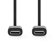   Nedis CCGL60700BK10 USB C - USB C (USB-C) kábel, USB2.0, 60W, hossz 1m