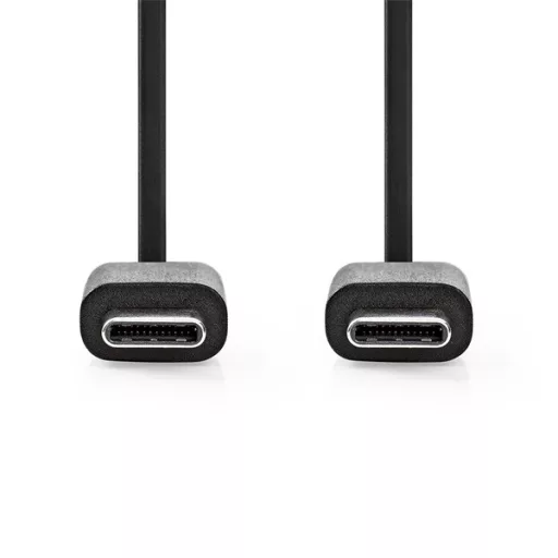 Nedis CCGL60700BK10 USB C - USB C (USB-C) kábel, USB2.0, 60W, hossz 1m