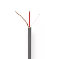   Nedis COTR15011GY100 mikrofon kábel 2 x 0,12 mm2 | Réz | 100 m