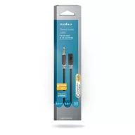   Nedis CABW22050AT50 sztereo audió kábel 3,5mm sztereo jack dugó - 3,5mm sztereo jack aljzat,  5 m