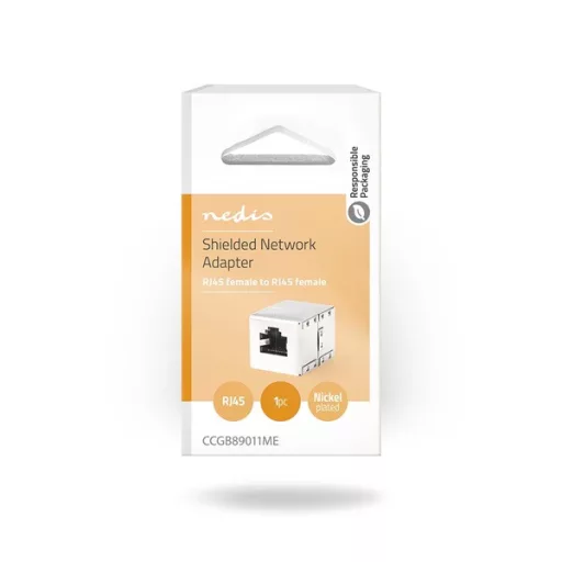 Nedis CCGB89011ME Cat5e / Cat6, RJ45 UTP toldó, árnyékolt, fém