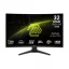 MSI Monitor GAMING MAG 321CQF E18 31,5" Ívelt Rapid VA WQHD 2560x1440, 16:9 180Hz 0,5ms 3500:1, 2x HDMI, DP, USB-C