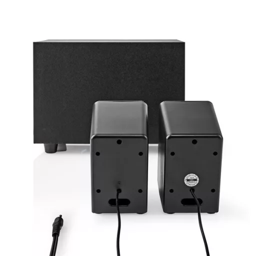 Nedis CSPR10021BK PC (hangfal) hangszóró 2.1, 33 W, 3,5mm sztereo jack