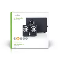   Nedis CSPR10021BK PC (hangfal) hangszóró 2.1, 33 W, 3,5mm sztereo jack