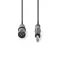 Nedis COTH15100GY30 balanced/szimmetrikus félprofi audio kábel, 6,35mm sztereo jack dugó - 3p XLR dugó, hossz 3m