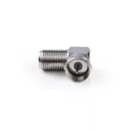   Nedis CSGP41942ME F adapter 90°,  F dugó - F aljzat, 10db/csomag
