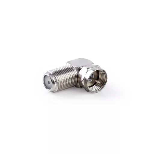Nedis CSGP41942ME F adapter 90°,  F dugó - F aljzat, 10db/csomag