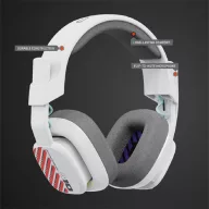   LOGITECH Fejhallgató 2.0 - ASTRO A10 Gaming Vezetékes Mikrofon, Fehér/PS (PC, PS5, XBOX Series)