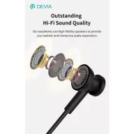   Devia Smart Series M1 Metal In-Ear sztereó fülhallgató - USB-C (Type-C), ezüst