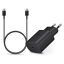 Samsung gyári hálózati töltő adapter Type-C bemenet 1 m-es Type-C kábel  25W  EPTA800EBE  EPDA705BBE  fekete ECO csom