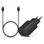 Samsung gyári hálózati töltő adapter 25W, USB-C bemenet, 1 m-es Type-C kábel, EP-DA705BBE, fekete ECO csom