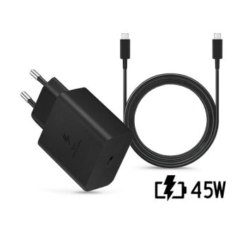   Samsung gyári hálózati töltő adapter TypeC bemenet 1,8  TypeC kábel 45W  EPTA845XBEG PD.3.0 Super Fast ECO csom