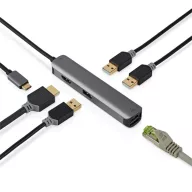   Nedis CCBW64210AT02 USB-C (USB C) dugó - 3x USB, HDMI, RJ45, 5 Gbps