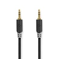   Nedis CABW22000AT20 sztereo audió kábel 3,5mm sztereo jack dugó - dugó,  aranyozott,  2 m