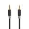 Nedis CABW22000AT20 sztereo audió kábel 3,5mm sztereo jack dugó - dugó,  aranyozott,  2 m