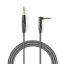 Nedis COTH23005GY30 félprofi audio kábel, 6,35mm mono jack dugó - dugó, hossz 3m, rugalmas