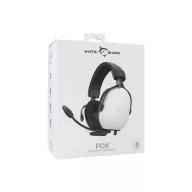   White Shark FOX-W, GH-2445W, gamer fejhallgató, mikrofonnal, fehér