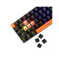   Baracuda DOLPHIN-B/R-US, BGK-03111B/R-US fekete mechanikus gamer billentyűzet piros kapcsolóval, angol